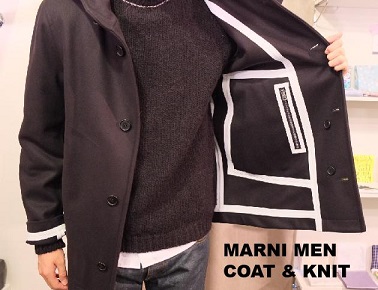 different news : MARNI MEN COAT& KNIT マルニ コート ＆ ニット